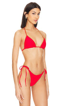 Luli Fama Luli Chic Seamless Triangle Bikini Top in Red