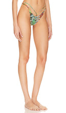 Luli Fama Lush Horizons Strappy Ring Bikini Bottom in Green