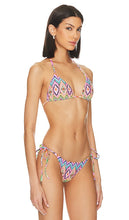 Luli Fama Miami Sorbet Triangle Bikini Top in Purple