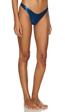 Luli Fama Midnight Waves Brazilian Bikini Bottom in Blue