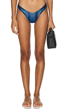 Luli Fama Midnight Waves Brazilian Bikini Bottom in Blue - Luli Fama - Bas de bikini brésilien Midnight Waves en bleu - Luli Fama Midnight Wave 蓝色巴西比基尼泳裤 - Luli Fama Midnight Waves brasilianisches Bikiniunterteil in Blau - Luli Fama Midnight Waves 브라질리언 비키니 하의 블루 색상 - Slip bikini brasiliano Luli Fama Midnight Waves in blu