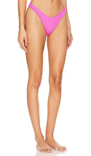 Luli Fama Wavy Baby High Leg Bikini Bottom in Pink