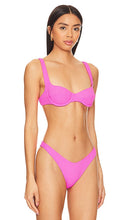 Luli Fama Wavy Baby Wide Strap Balconette Bikini Top in Pink