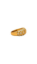 Luv AJ The Sienna Stone Ring in Metallic Gold