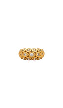 Luv AJ The Sienna Stone Ring in Metallic Gold