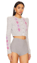MAJORELLE Dalila Argyle Cardigan in Grey