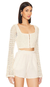 MAJORELLE Exuma Sweater in Ivory