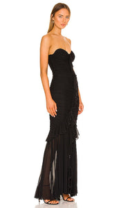 MAJORELLE Giules Gown in Black