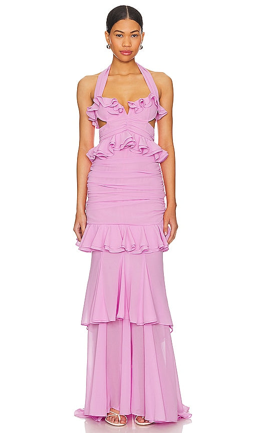 MAJORELLE Jerry Gown in Pink - Robe MAJORELLE Jerry en Rose - MAJORELLE Jerry 粉色礼服 - MAJORELLE Jerry-Kleid in Rosa - MAJORELLE 제리 가운 - MAJORELLE Abito Jerry in rosa