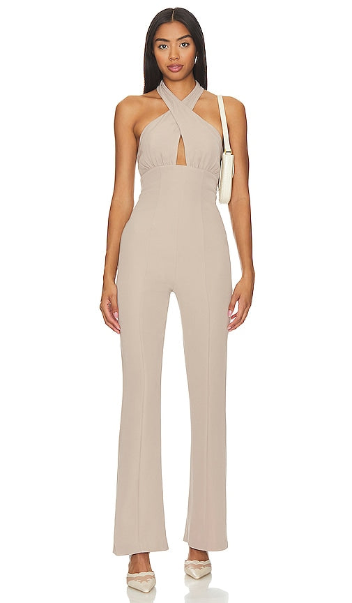 MAJORELLE Leticia Jumpsuit in Beige - Combinaison MAJORELLE Leticia en Beige - MAJORELLE Leticia 米色连身裤 - MAJORELLE Leticia Overall in Beige - MAJORELLE 레티시아 점프수트베이지 색상 - Tuta MAJORELLE Leticia in beige