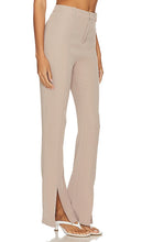 MAJORELLE Leticia Split Flare Pant in Beige