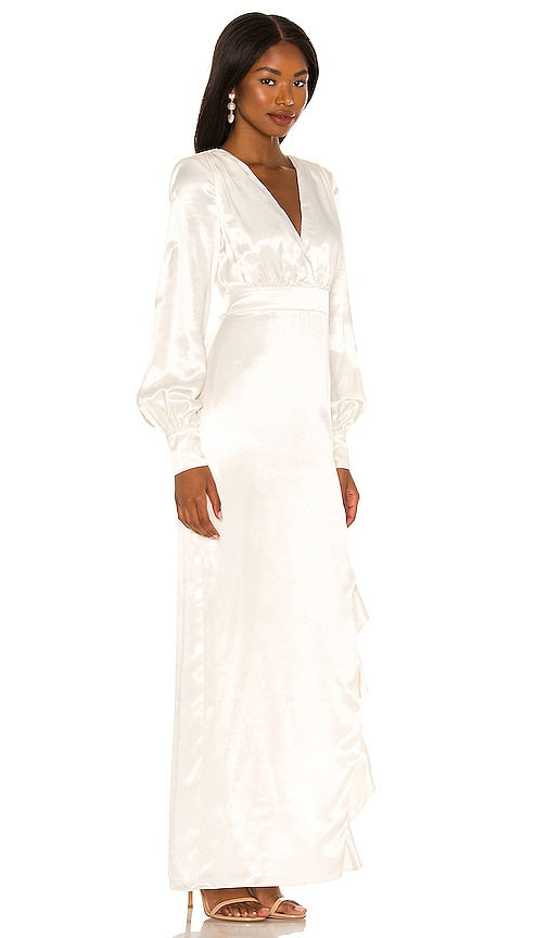 MAJORELLE Pearl Gown in Cream