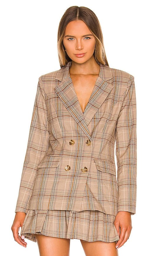 MAJORELLE Rhea Blazer in Tan