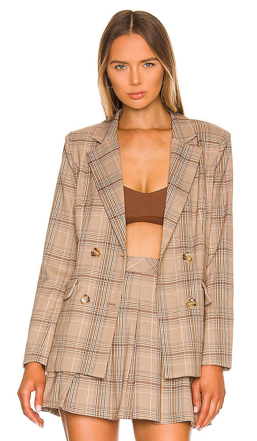 MAJORELLE Rhea Blazer in Tan