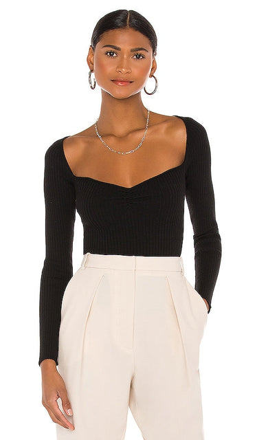 MAJORELLE Salone Sweater in Black - Pull MAJORELLE Salone en Noir - MAJORELLE Salone 黑色毛衣 - MAJORELLE Salone Pullover in Schwarz - MAJORELLE Salone 스웨터블랙 색상 - Maglione MAJORELLE Salone in nero
