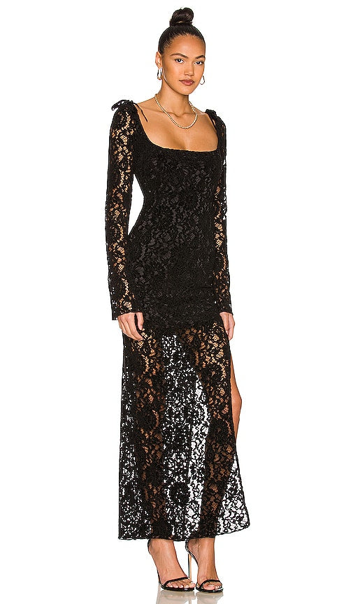 MAJORELLE Siena Gown in Black