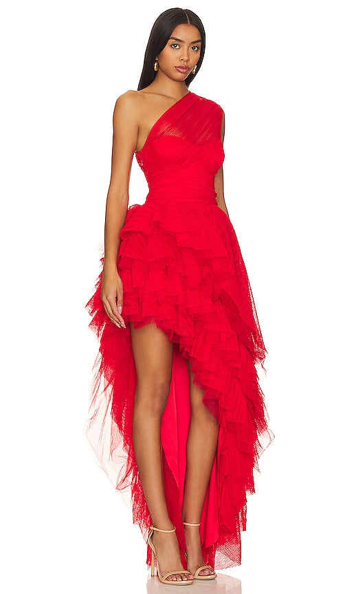 MAJORELLE Soriya Gown in Red
