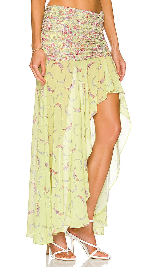 MAJORELLE Tatiana Skirt in Green