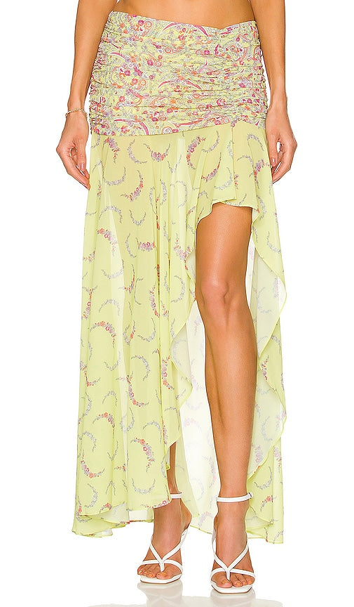 MAJORELLE Tatiana Skirt in Green - Jupe MAJORELLE Tatiana en Vert - MAJORELLE Tatiana 绿色裙子 - MAJORELLE Tatiana Rock in Grün - MAJORELLE 타티아나 스커트 - MAJORELLE Gonna Tatiana in verde