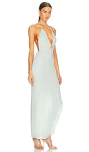 MAJORELLE Teil Embellished Gown in Baby Blue