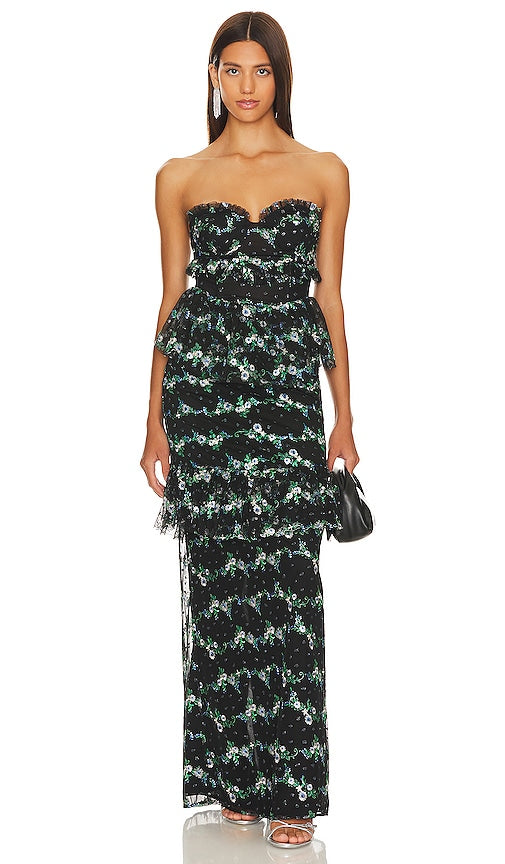 MAJORELLE Katarina Gown in Black