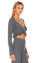 MAJORELLE Edna Micro Cardigan in Grey