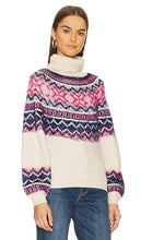 MAJORELLE Lizelle Fair Isle Sweater in Ivory