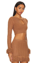 MAJORELLE Ella Top in Chocolate