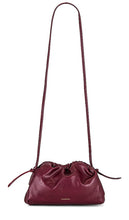 Mansur Gavriel Mini Cloud Clutch in Burgundy