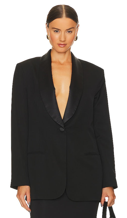 MANURI New Romance Blazer in Black - Blazer MANURI New Romance en noir - MANURI 新款浪漫黑色西装外套 - MANURI New Romance Blazer in Schwarz - MANURI 뉴 로맨스 블레이저 블랙 색상 - MANURI Nuovo blazer romantico in nero
