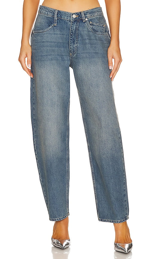 Miaou Echo Jean in Denim-Medium - Miaou Echo Jean en Denim-Medium - Miaou Echo 中号牛仔裤 - Miaou Echo Jeans in Denim-Medium - Miaou 에코 진 - Miaou Echo Jean in denim medio