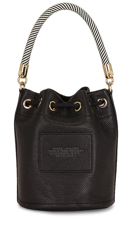 Marc Jacobs The Leather Bucket Bag in Black