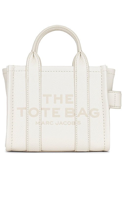 Marc Jacobs The Leather Crossbody Tote Bag in White