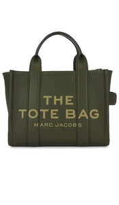 Marc Jacobs The Leather Small Tote in Dark Green