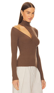 Michael Costello x REVOLVE Soraya Sweater in Brown