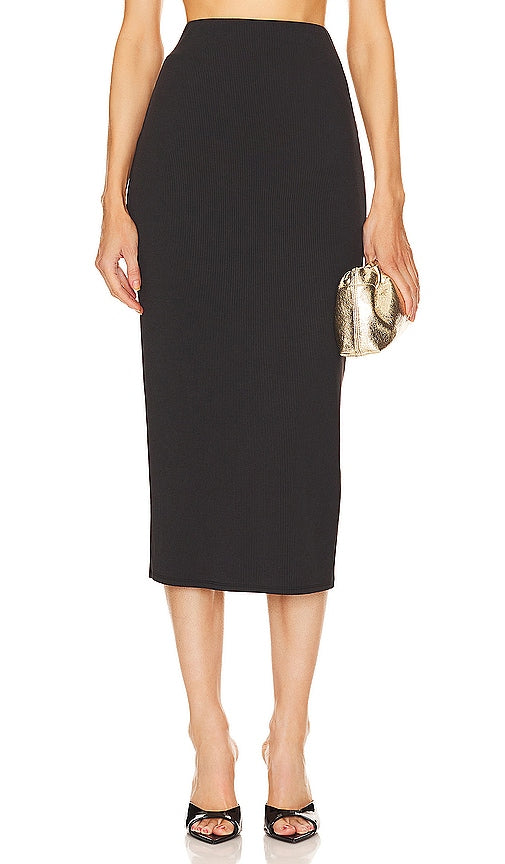 Michael Costello x REVOLVE Anisa Midi Skirt in Black