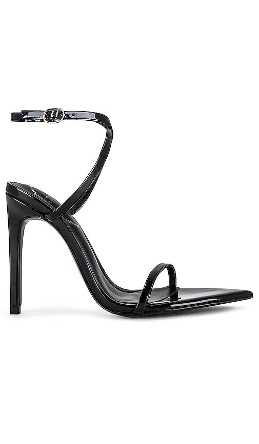 Michael Costello x REVOLVE Sonia Sandal in Black | Black Open Toe Heels for Women