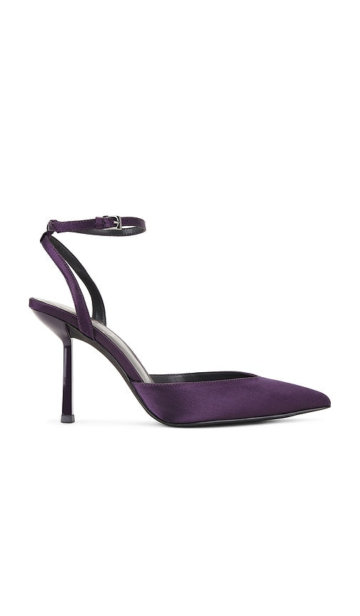 Michael Costello x REVOLVE Blythe Heel in Purple | Dark Purple Pump Heels for Women