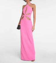 M√É¬¥not Cutout halterneck gown
