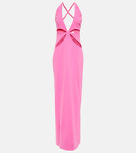 M√É¬¥not Cutout halterneck gown. M√É¬¥not 露背吊带礼服
