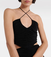 M√É¬¥not Halterneck cutout minidress