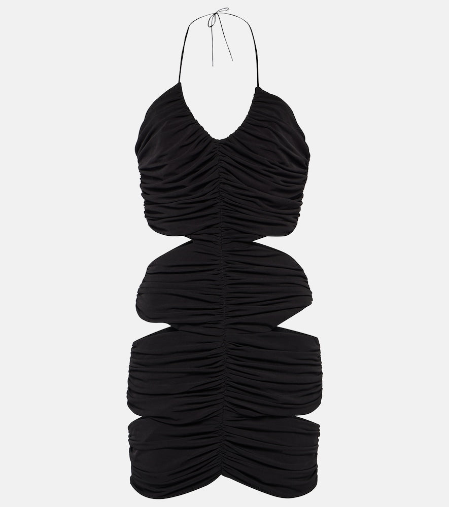 M√É¬¥not Halterneck cutout minidress. M√É¬¥not 露背镂空迷你连衣裙