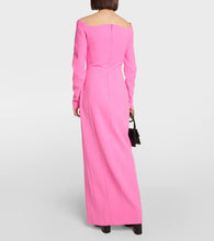 M√É¬¥not Off-the-shoulder gown