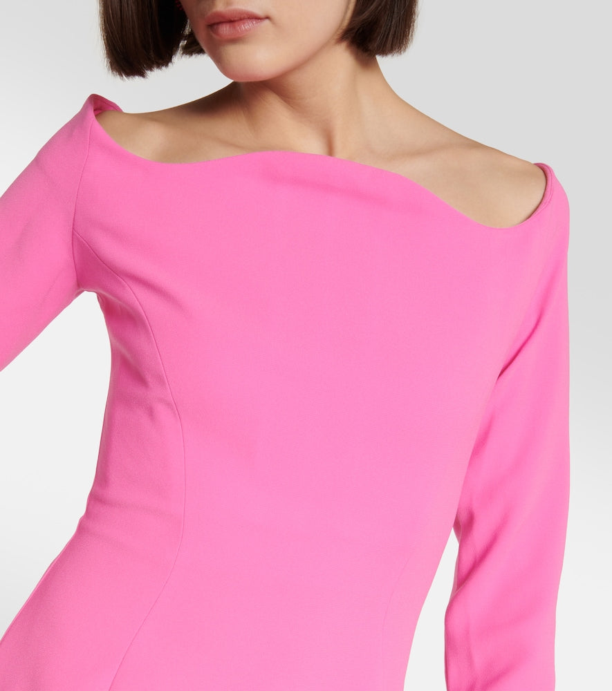 M√É¬¥not Off-the-shoulder gown