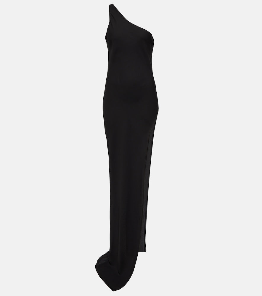 M√É¬¥not One-shoulder chiffon maxi dress. M√É¬¥not 单肩雪纺长裙