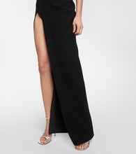 M√É¬¥not One-shoulder cutout gown