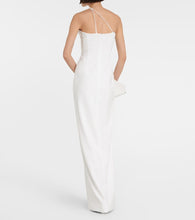 M√É¬¥not One-shoulder keyhole gown