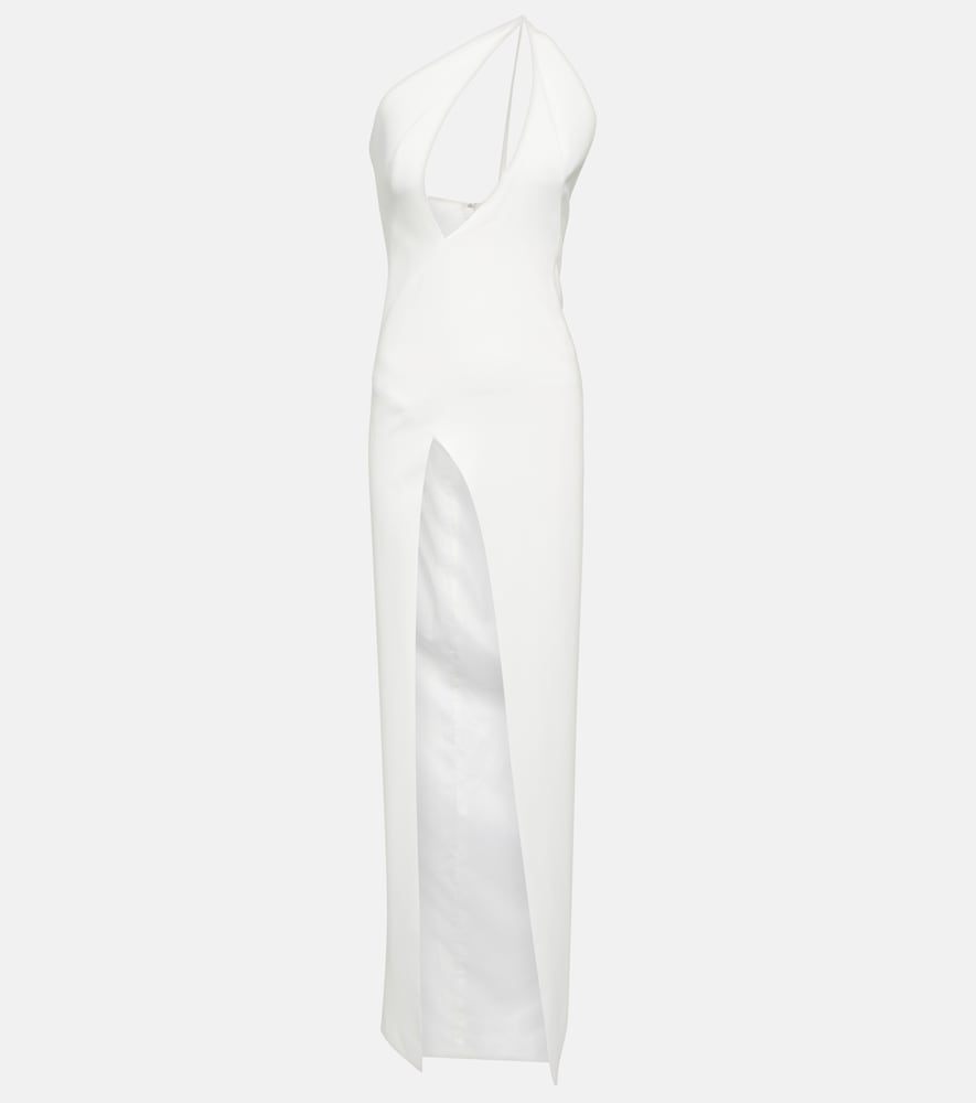 M√É¬¥not One-shoulder keyhole gown. M√É¬¥不是单肩钥匙孔礼服