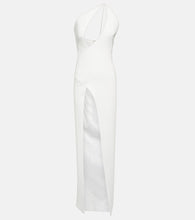 M√É¬¥not One-shoulder keyhole gown. M√É¬¥不是单肩钥匙孔礼服