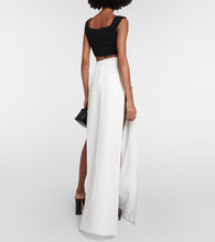 M√É¬¥not Side-slit jersey maxi skirt